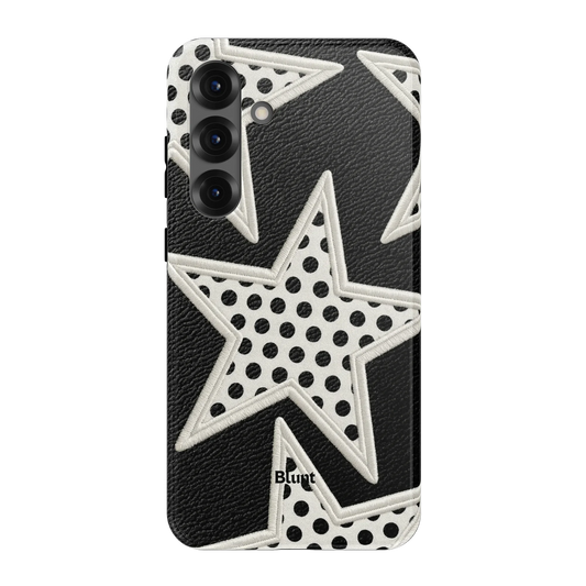 Noir Polka Star Samsung Case