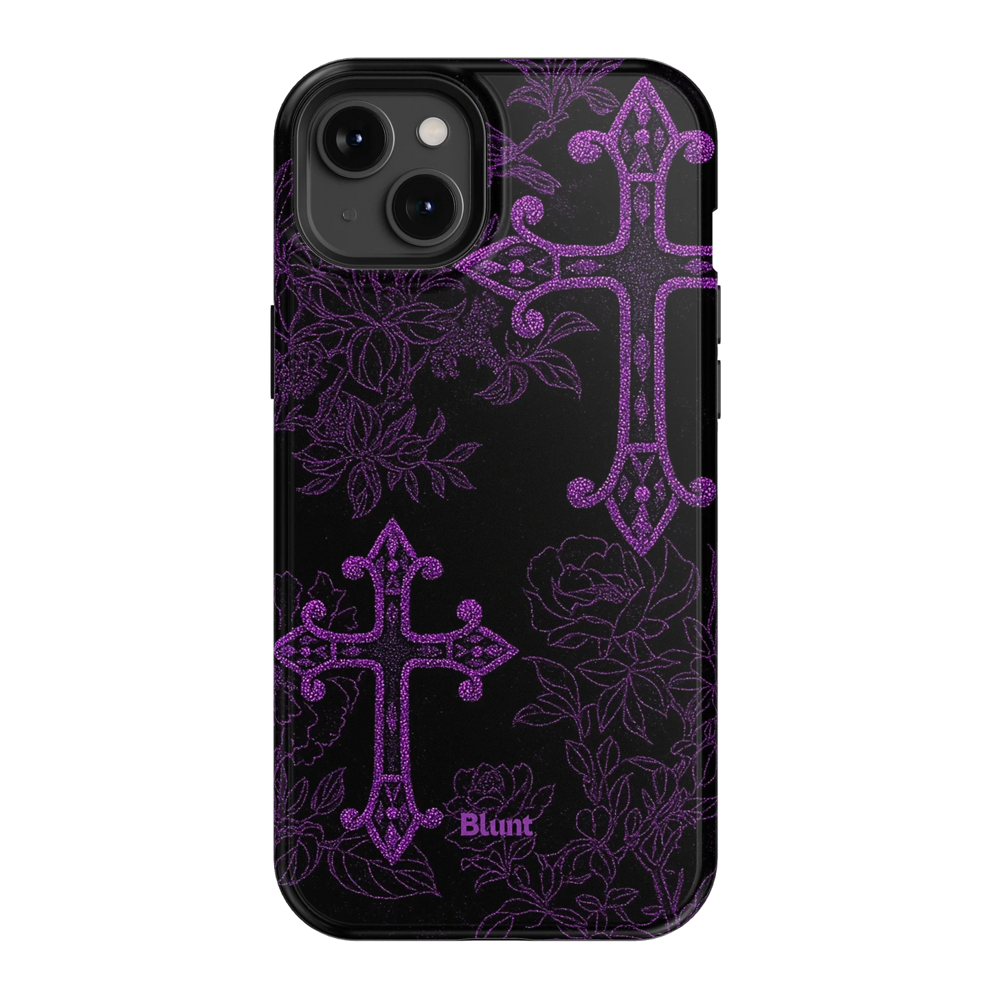 Purple Cross iPhone Case