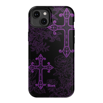 Purple Cross iPhone Case