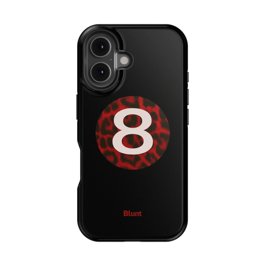 Red Cheetah Magic 8 iPhone Case