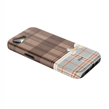 Mocha-Plaid-iphone-case-iPhone 16 E-2