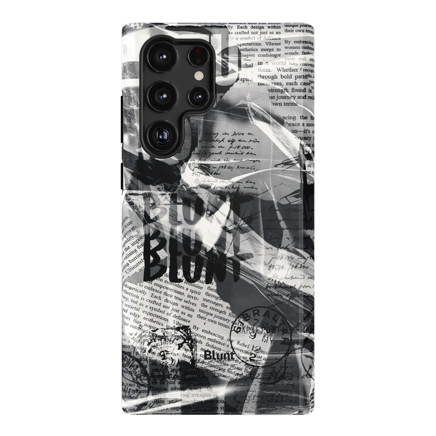 Black Love Letter Samsung Case