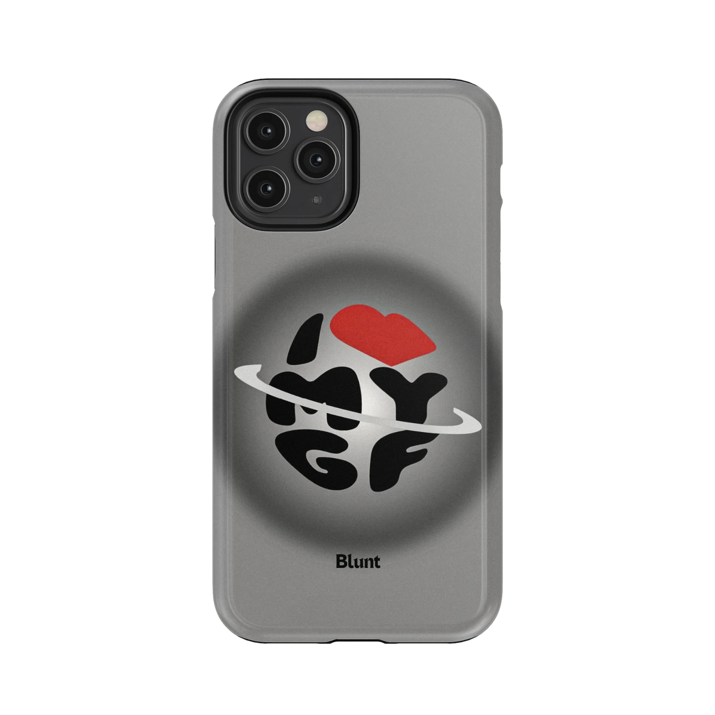 Grey Aura Girlfriend iPhone Case