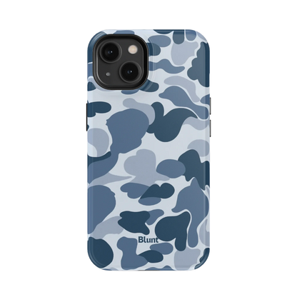 Bluish Camo iPhone Case