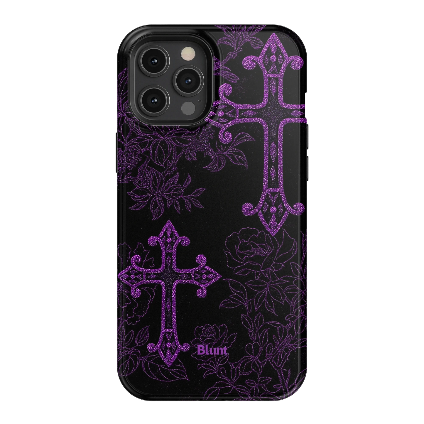 Purple Cross iPhone Case