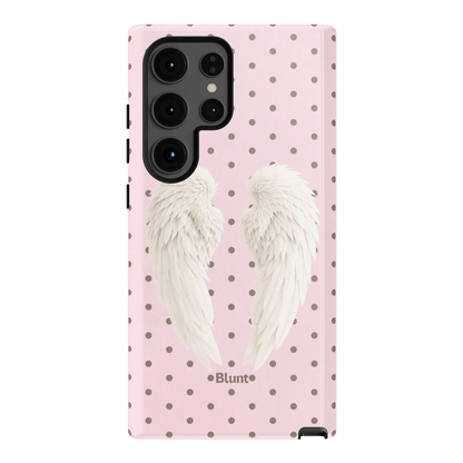 Pink Polka Wing Samsung Case
