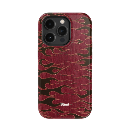 Crimson Fire iPhone Case