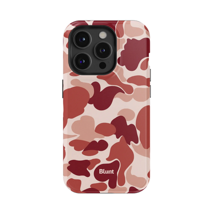 Reddish Camo iPhone Case