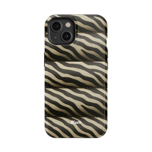 Zebra Puffer iPhone Case
