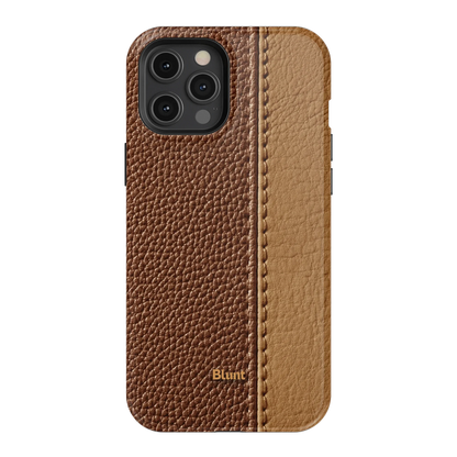 Two-Tone Walnut iPhone Case