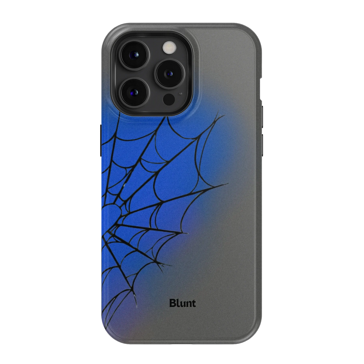 Grey Blue Web iPhone Case