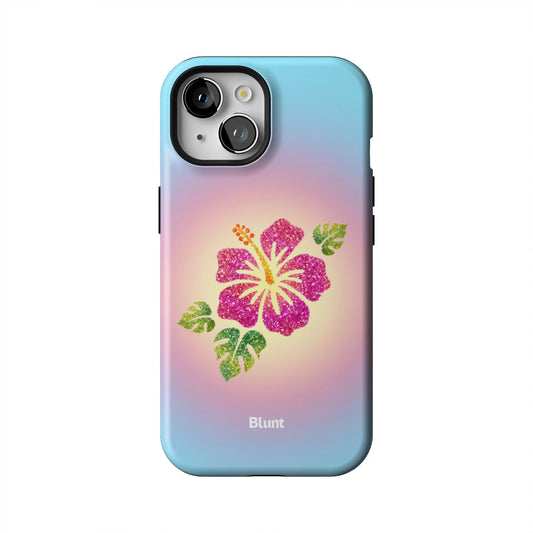 Hibiscus-Glow-iphone-case-iPhone 15-1