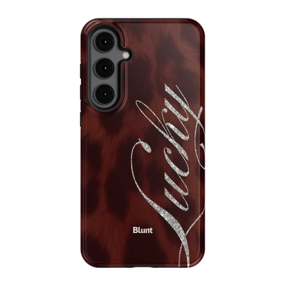 Brown Cheetah Lucky Samsung Case