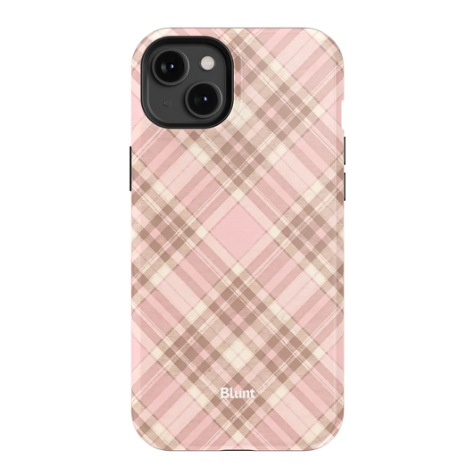Blush Plaid iPhone Case
