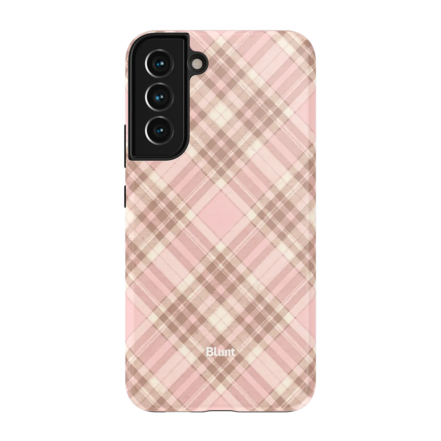 Blush Plaid Samsung Case