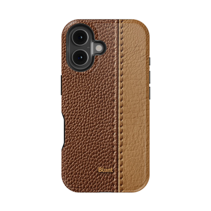 Two-Tone Walnut iPhone Case