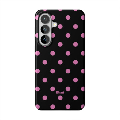 Pink and Black Polka Samsung Case