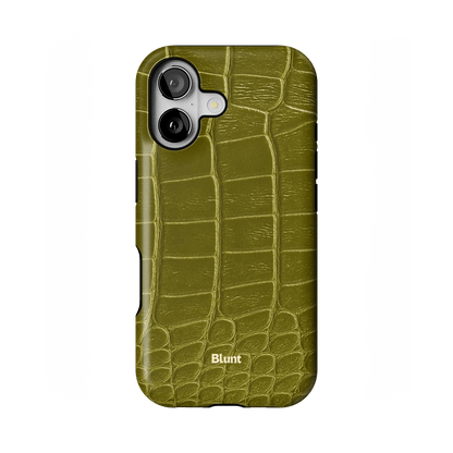 Olive Croc iPhone Case - Blunt Cases