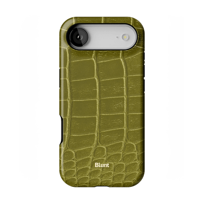 Olive Croc iPhone Case - Blunt Cases