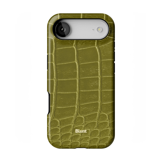 Olive Croc iPhone Case - Blunt Cases