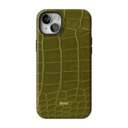 Olive Croc iPhone Case gallery - Iphone_14_Mini_Air_Plus_1