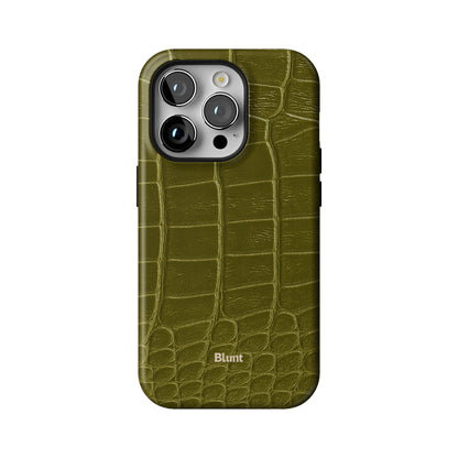 Olive Croc iPhone Case gallery - Iphone_14_Pro_1