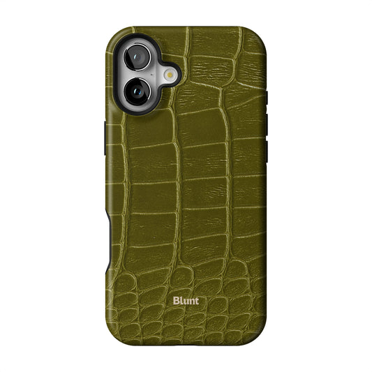 Olive Croc iPhone Case gallery - Iphone_16_Mini_Air_Plus_1