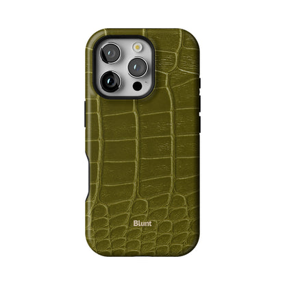 Olive Croc iPhone Case gallery - Iphone_16_Pro_1
