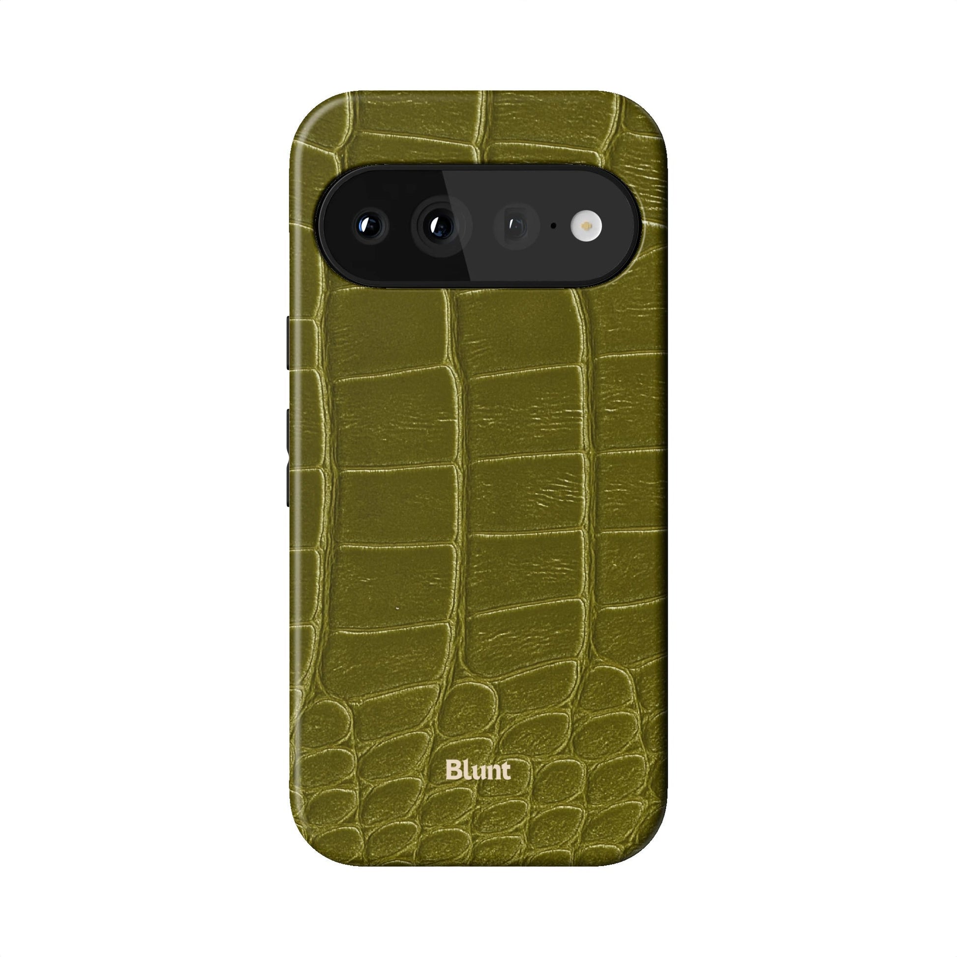 Olive Croc Pixel Case - Blunt Cases
