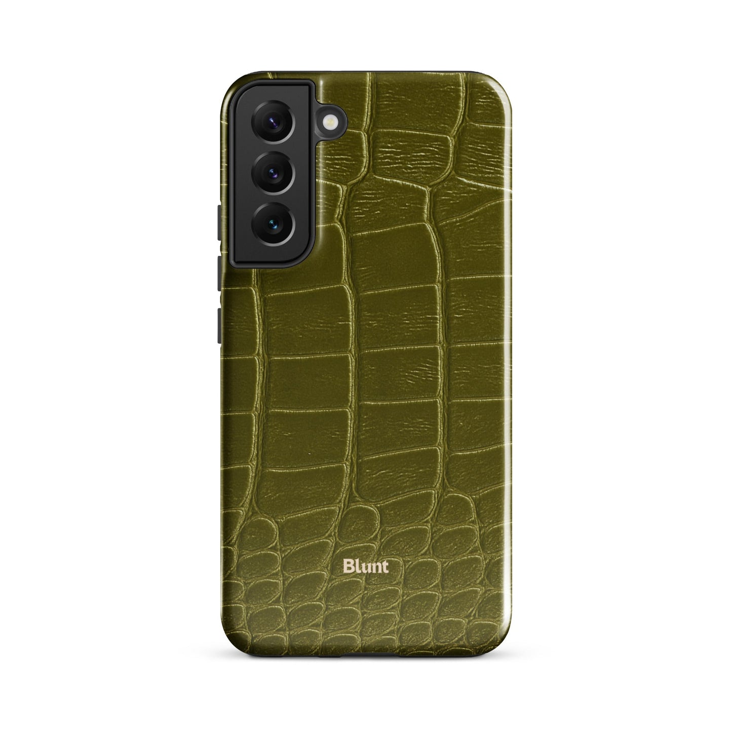 Olive Croc Samsung Case - Blunt Cases