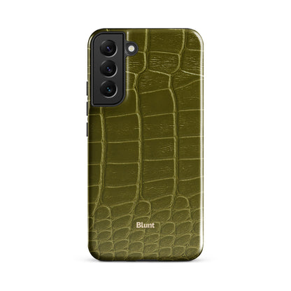 Olive Croc Samsung Case - Blunt Cases