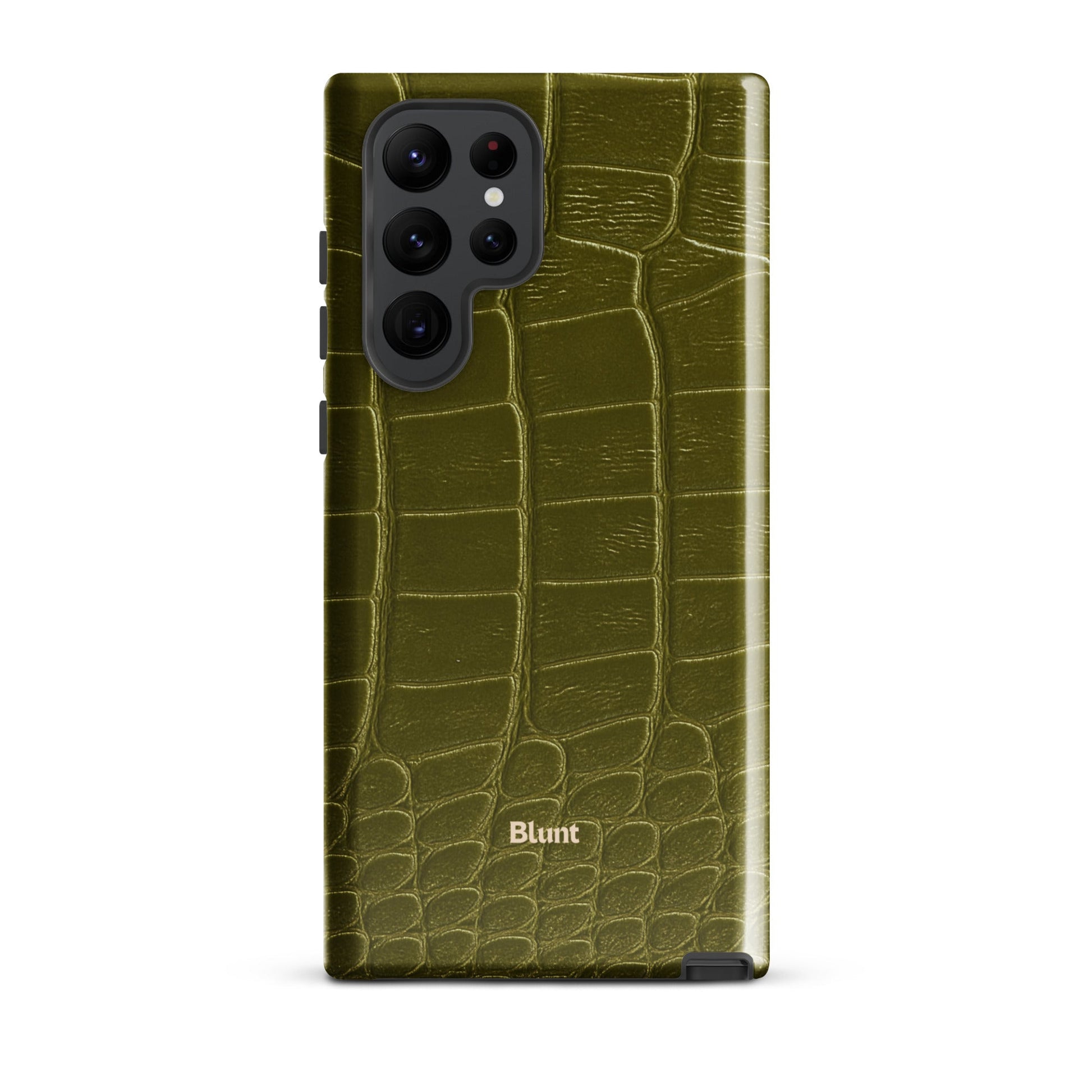 Olive Croc Samsung Case - Blunt Cases