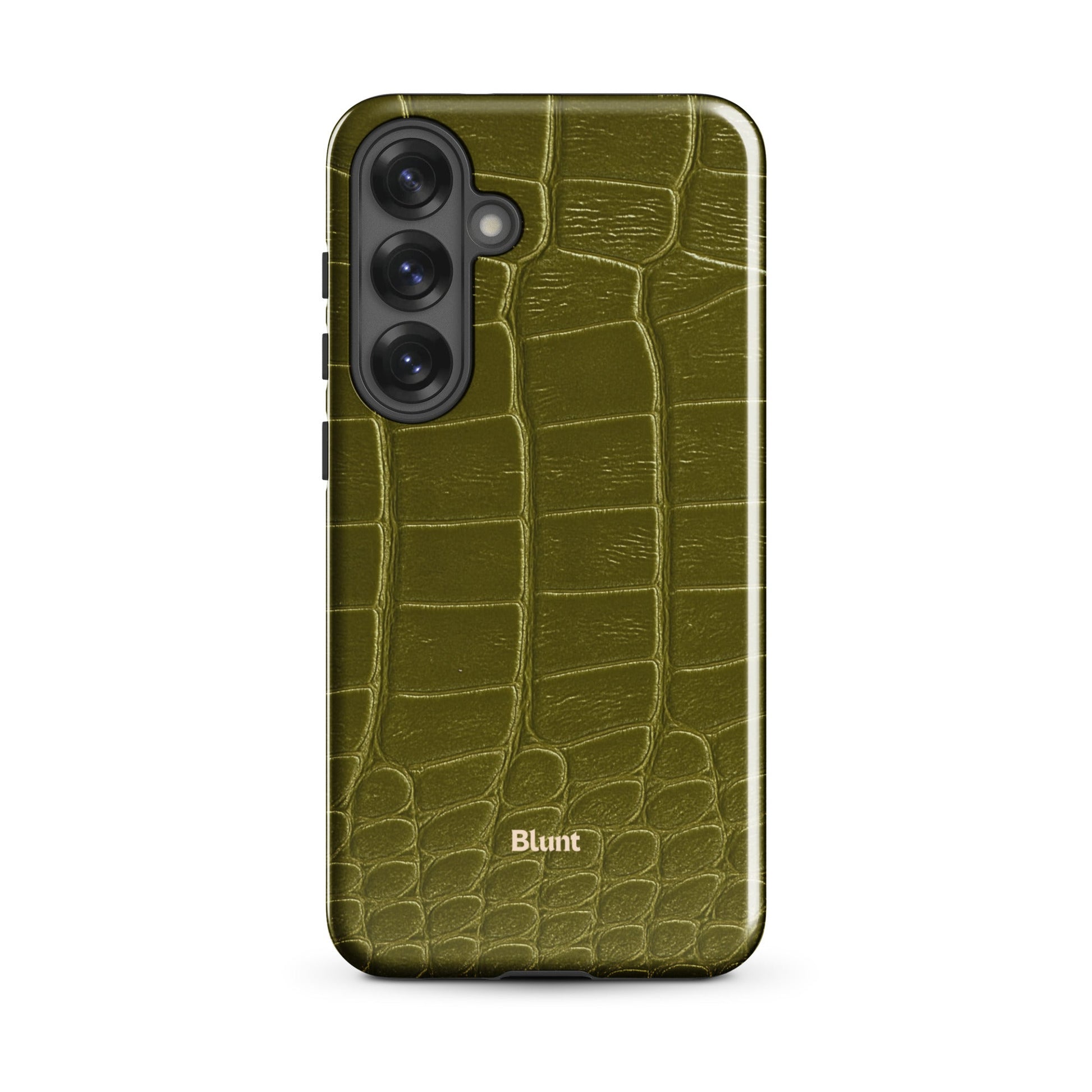 Olive Croc Samsung Case - Blunt Cases