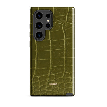 Olive Croc Samsung Case - Blunt Cases