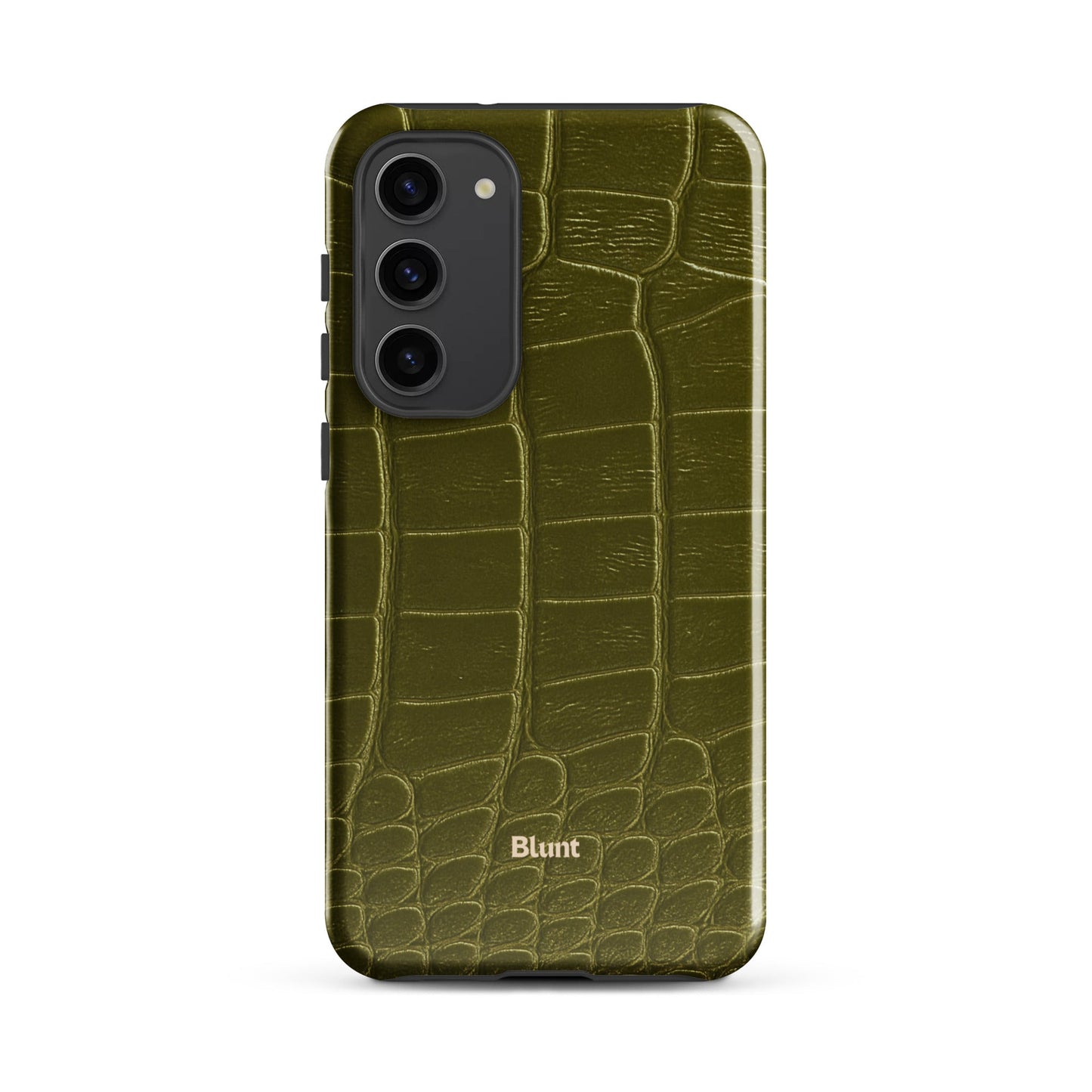 Olive Croc Samsung Case - Blunt Cases