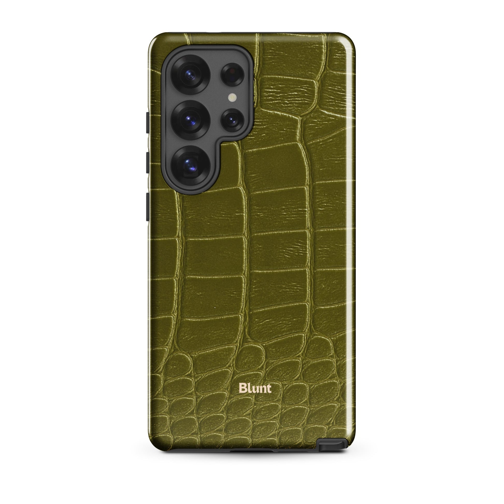 Olive Croc Samsung Case - Blunt Cases