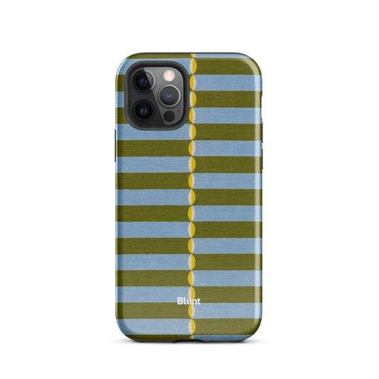 Olive Lines iPhone Case - Blunt Cases