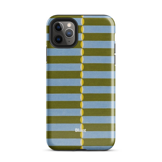 Olive Lines iPhone Case - Blunt Cases