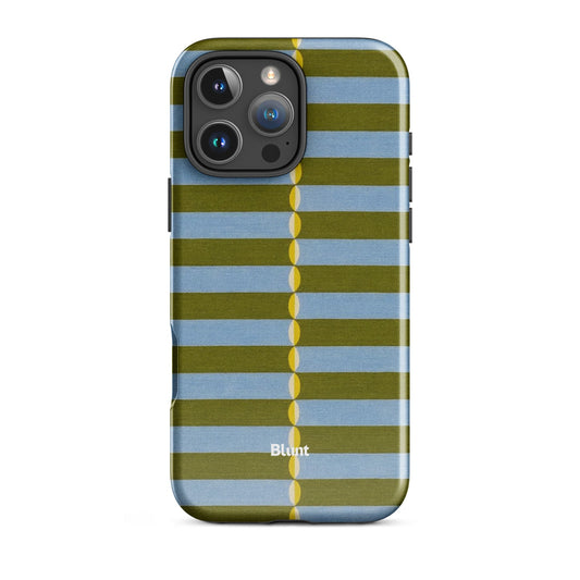Olive Lines iPhone Case - Blunt Cases