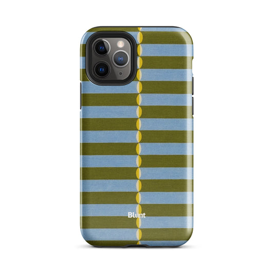 Olive Lines iPhone Case - Blunt Cases