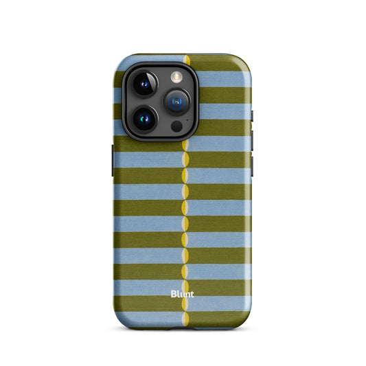 Olive Lines iPhone Case - Blunt Cases