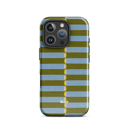 Olive Lines iPhone Case - Blunt Cases