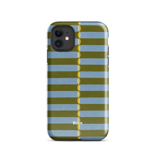 Olive Lines iPhone Case - Blunt Cases