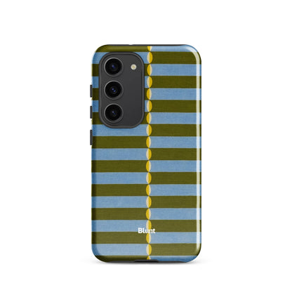 Olive Lines Samsung Case - Blunt Cases