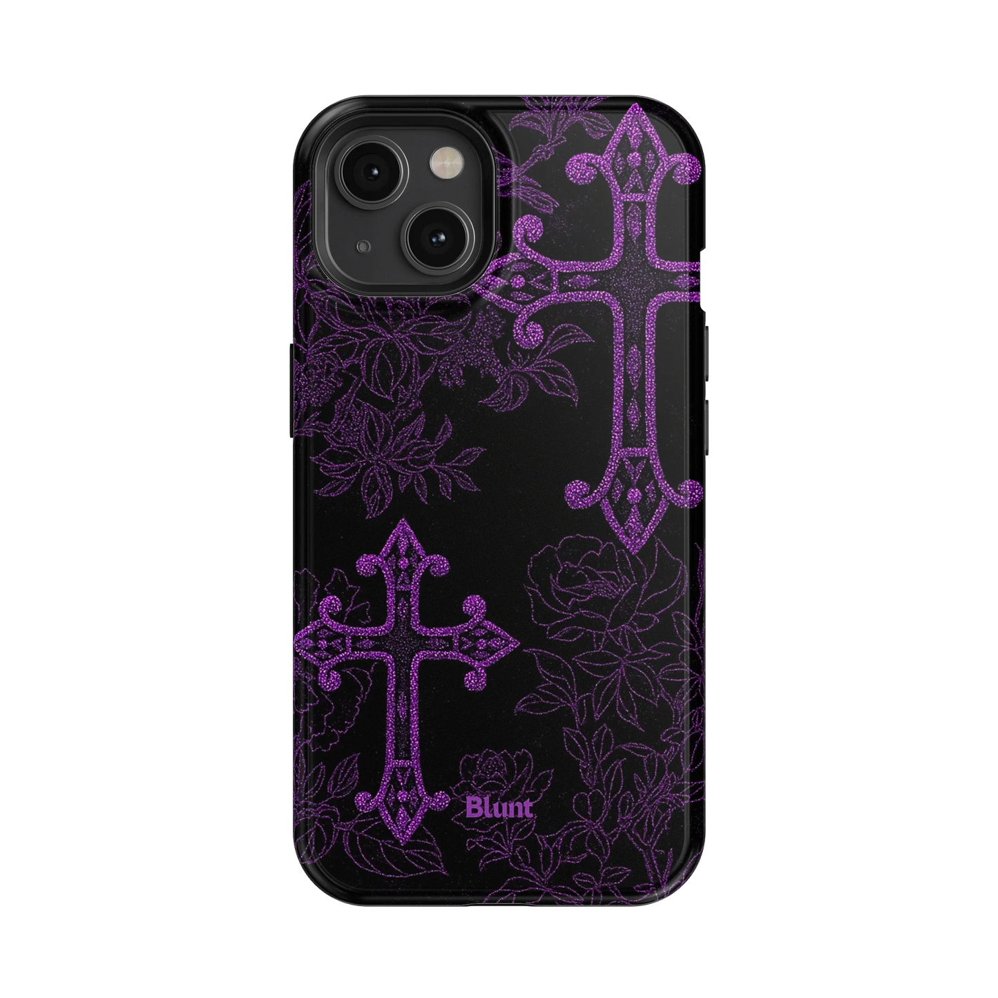 Purple Cross iPhone Case