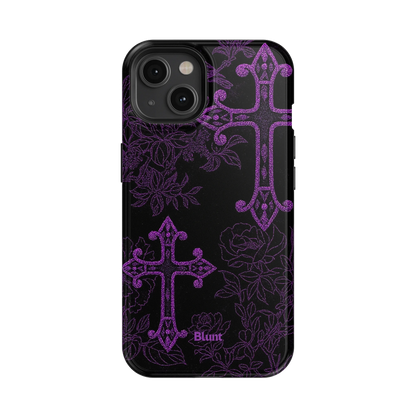 Purple Cross iPhone Case