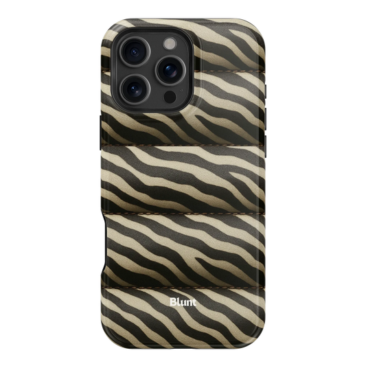 Zebra Puffer iPhone Case