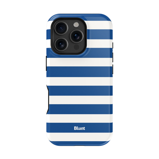 Navy Stripe iPhone Case