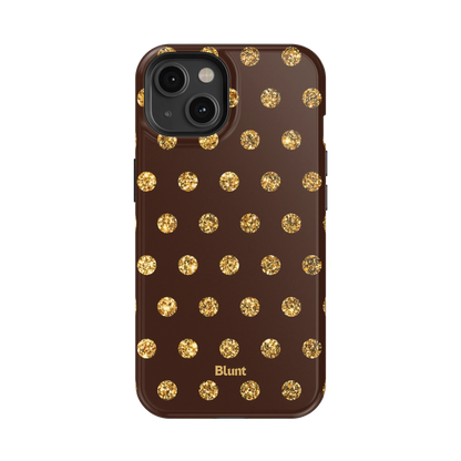 Gold Polka iPhone Case