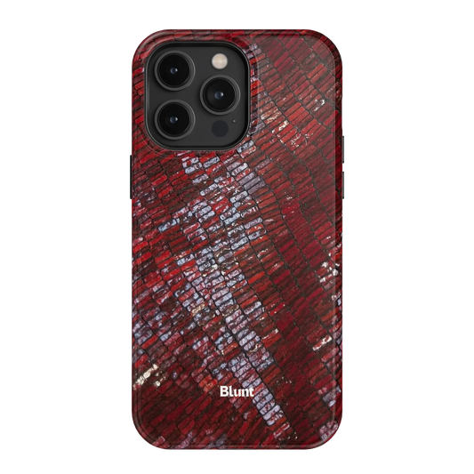 Crimson Scale iPhone Case